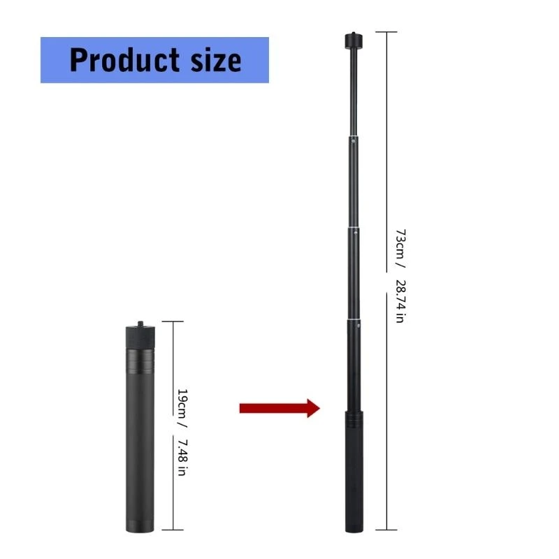 

Удлинительная трубка для фотографии, металлическая 1/4 дюйма с резьбой для штативов для фотоаппаратов, крепления 83CF