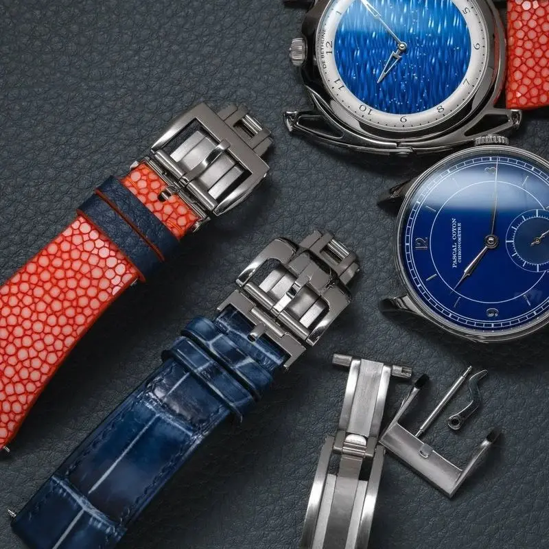 16mm 18mm Fibbia deployante a molla da utilizzare per tutti i cinturini di orologi Chiusura in acciaio inossidabile 316L liscia lucida che non sbiadisce per cinturino dell'orologio