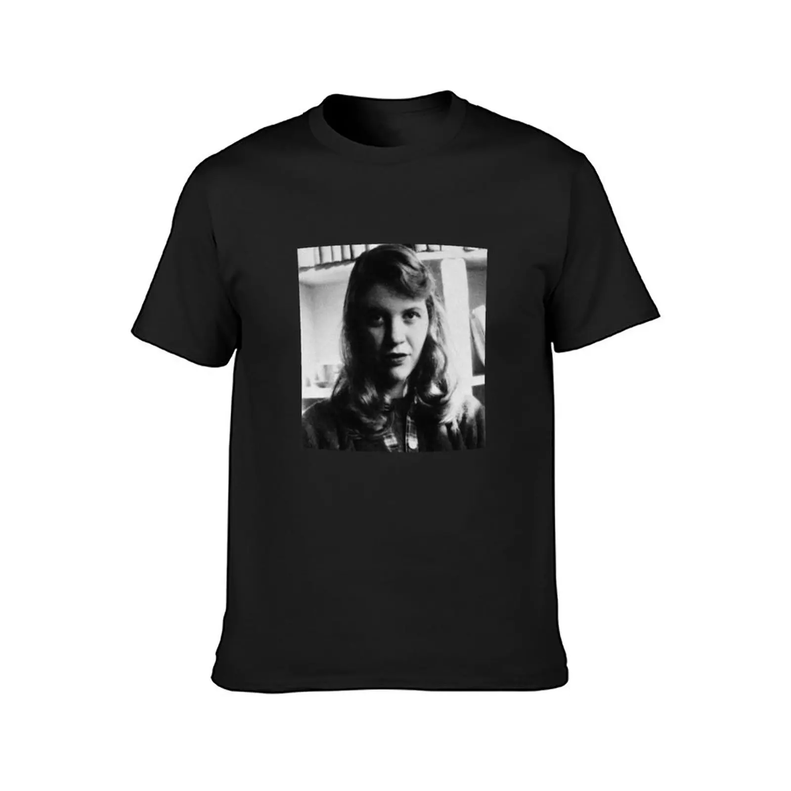 Sylvia Plath - Photo T-Shirt quick-drying plus sizes customs for a boy T-shirts for men cotton