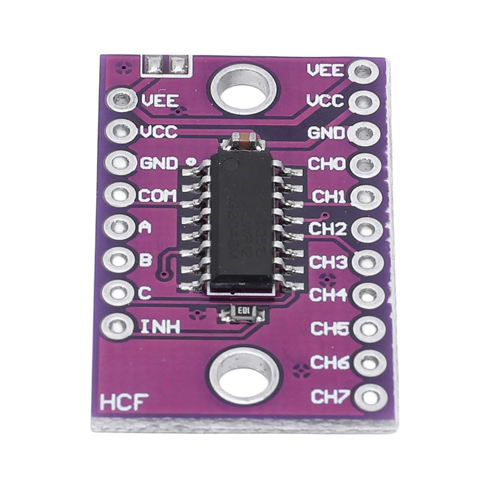 74HC4051 CD4051 Single 8-Channel Analog Multiplexer Selector Module Analog Multiplexer Board Module for Arduino