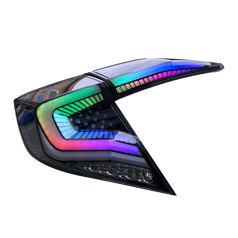 

LED Tail Light RGB Assembly For Civic For Honda Civic 2016-2018 Year Brake Lamp With RGB APP Control