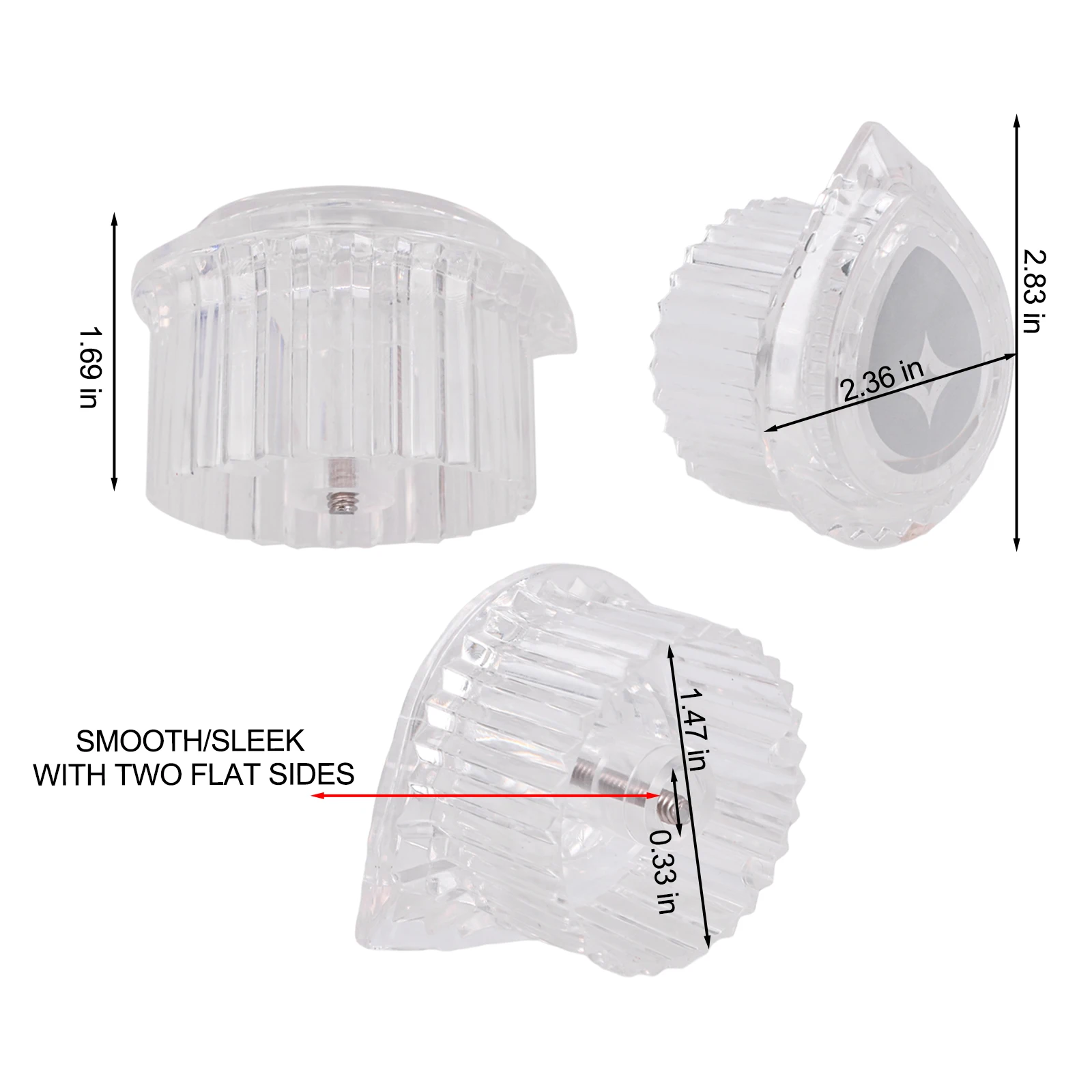 Efficient Repair Solution Acrylic Shower Knob for 100710 Tub and Shower Systems Quick Setup with Clear Markings