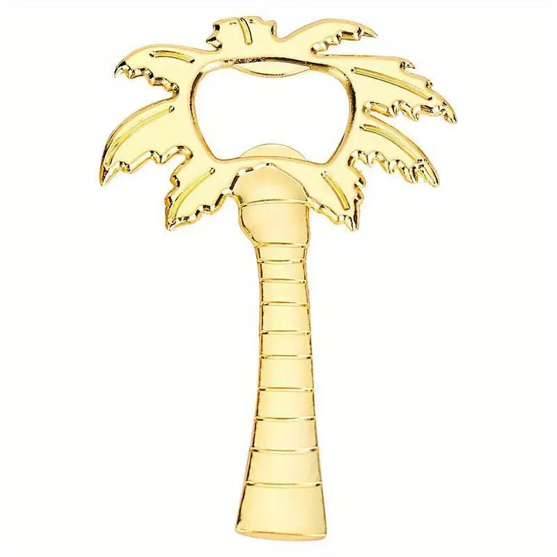 New Creative Palm Tree Beer Bottle Opener Gold Silver Palm Tree Bottle Cap Opener Party Wedding Gift Coconut Wine Cabinet Tool