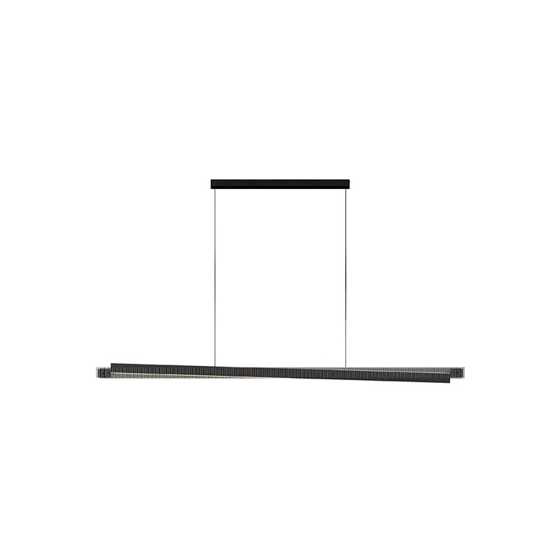 Italian minimalist, restaurant chandelier, Nordic designer high-end full-spectrum bar glass, modern simple strip light