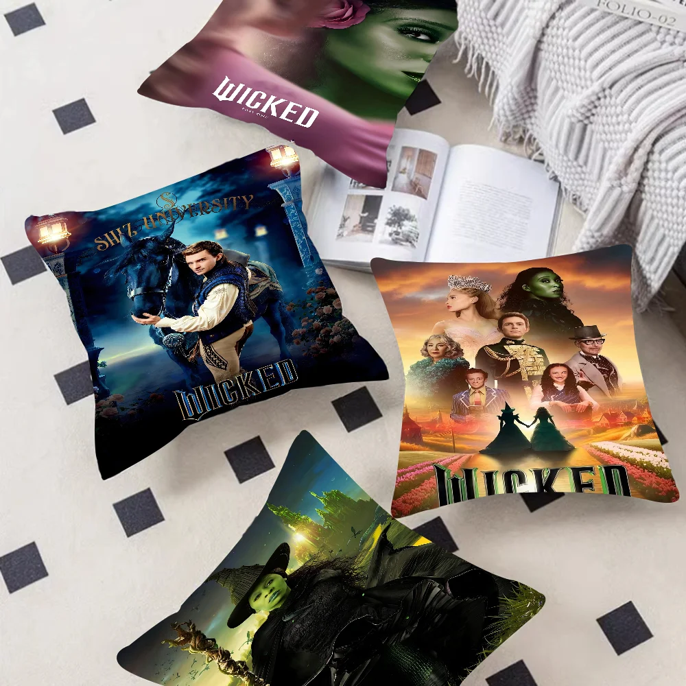 

Movie Wicked Pillowcase Toon Gift Cushion Cover Bedroom Home Sofa Chair Seat Decor Pillow Case
