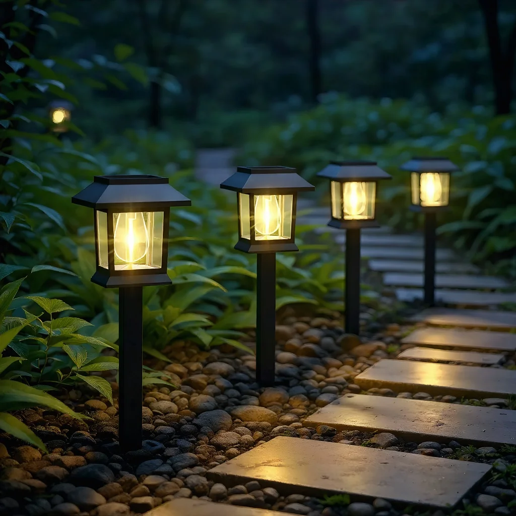 Solar Disk Light - 8LED Underground Deck Spotlight for Garden Decoration