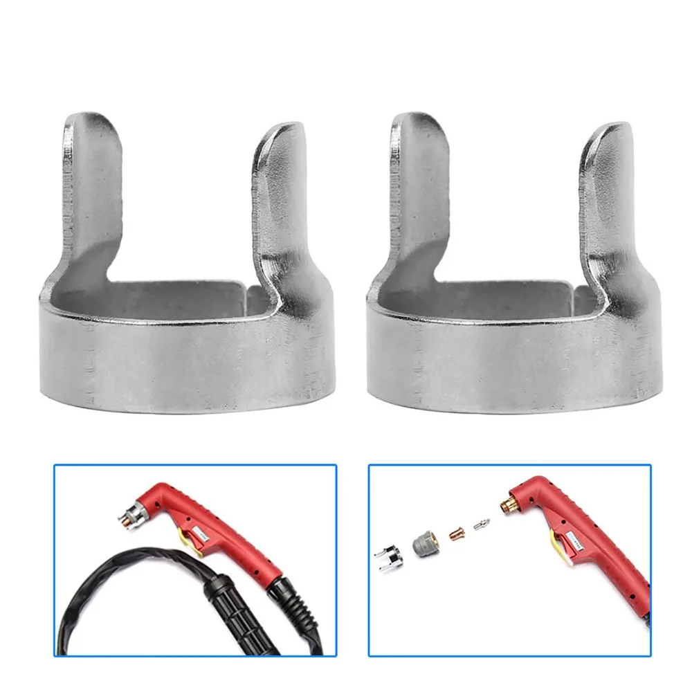 2pcs Iron Plasma Torch Standoff Replacement Part Consumable Kit Torch Guide Spacer Cutting Torch Accessory For Cutting Machine