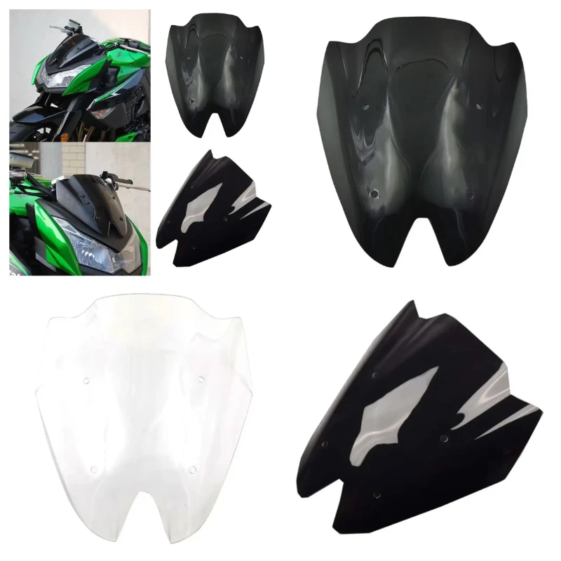 Image of Für Kawasaki Z750 Z1000 2007-2010 2011 2012 2013 Motorrad Windschutz Bildschirm Windabweiser Bildschirm Windschutzscheibe Z 750 Z 1000