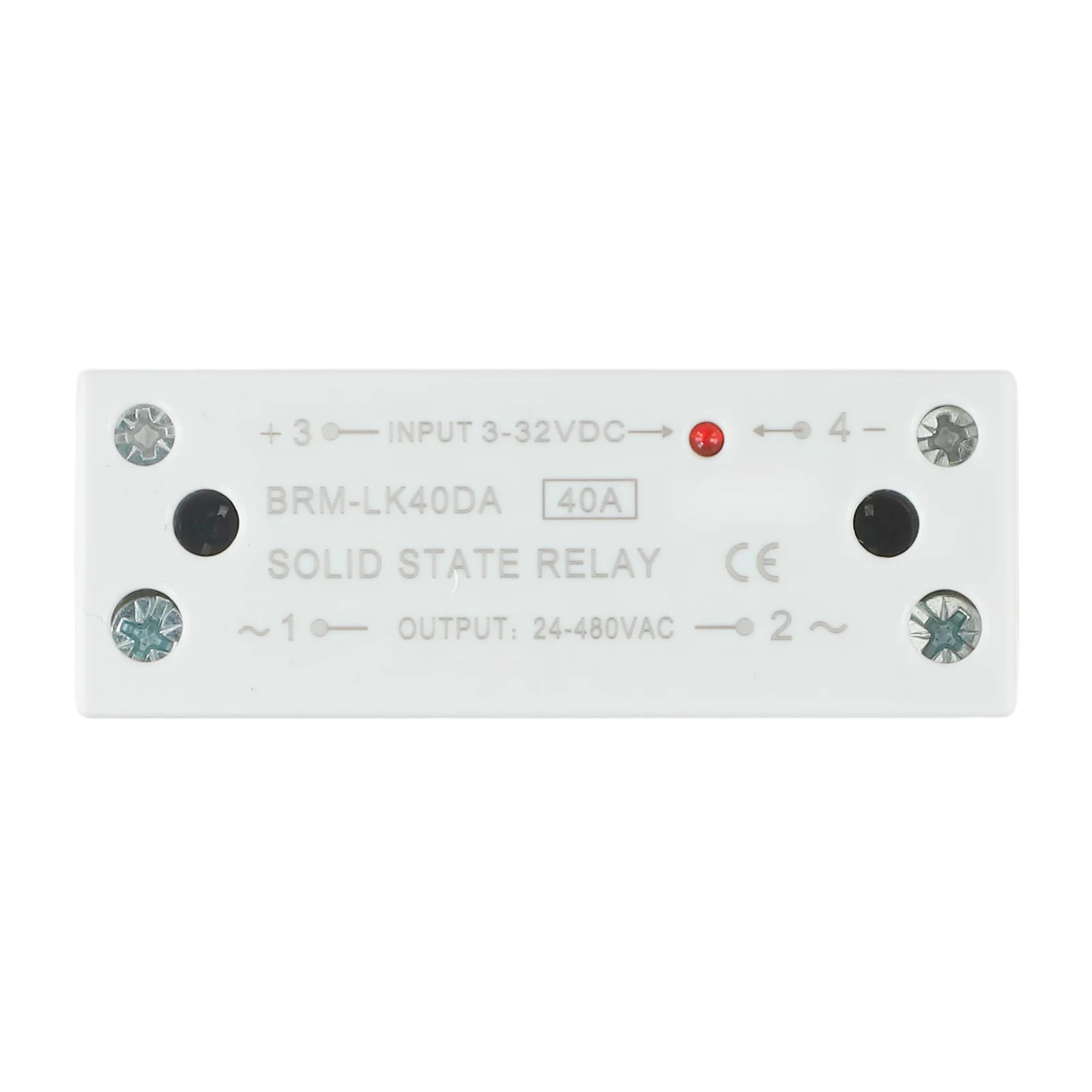 

Rail Mounted Solid State Relay 40A DC Control AC Relay Standard 35MM Rail Installation Thickened Heat Sink Design