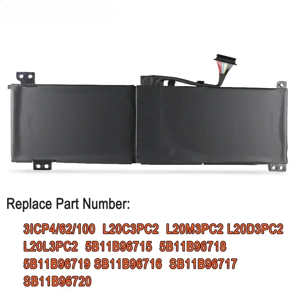 New Laptop Battery L20C3PC2 L20M3PC2 for Lenovo Ideapad Gaming 3 15ACH6 15IHU6 82K1 82K2  L20D3PC2 L20L3PC2 11.52 45WH