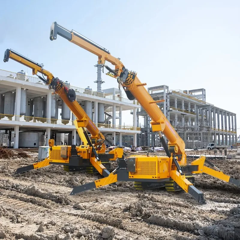 Customized Spider Crane 12  14  16 Ton Crawler SPYDERCRANE Fly Jib Lifting Mobile Glass Manned Basket Spider Crane 10 Ton