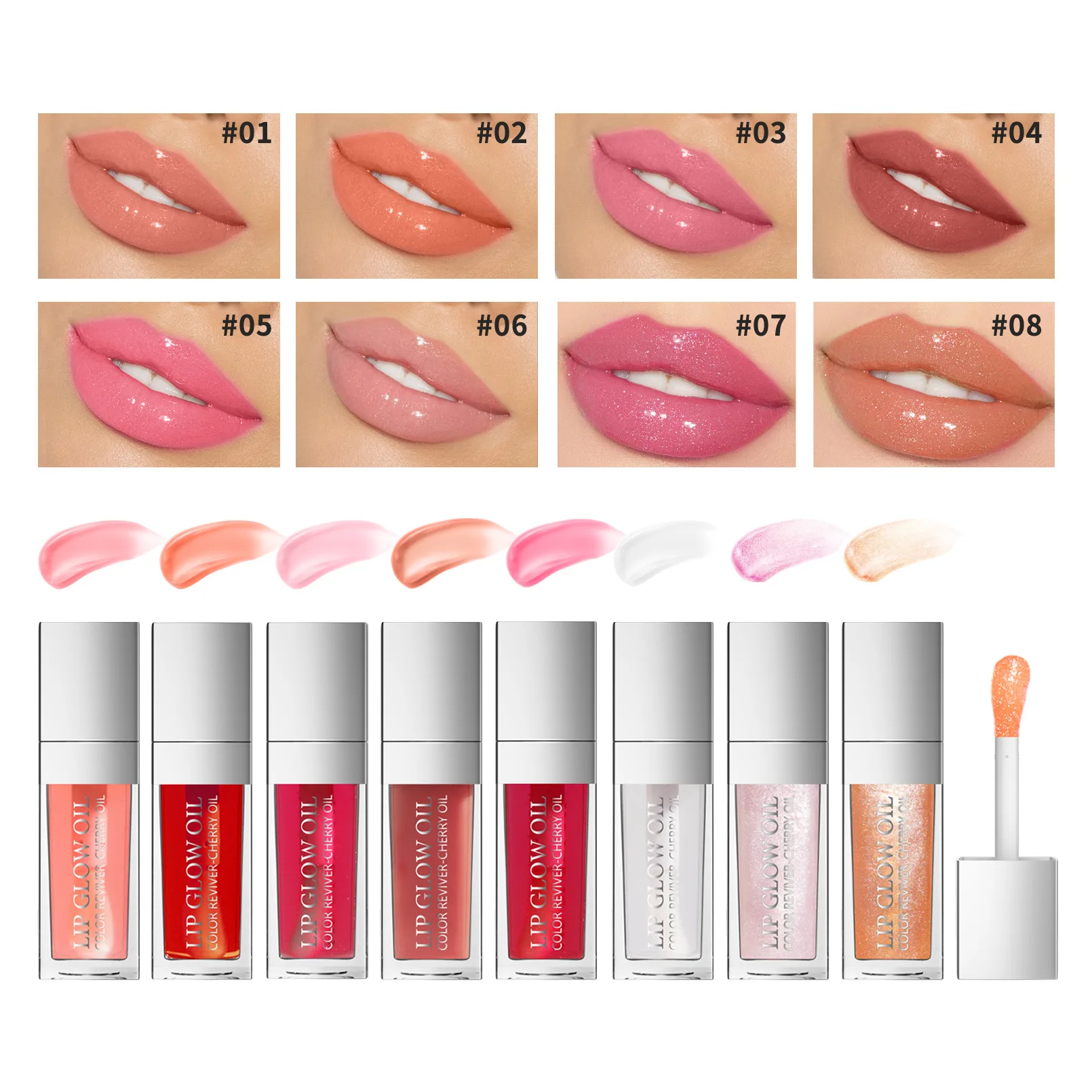 Farbwechsel Öl Wasser Lichts piegel transparent mehrfarbig Lip gloss