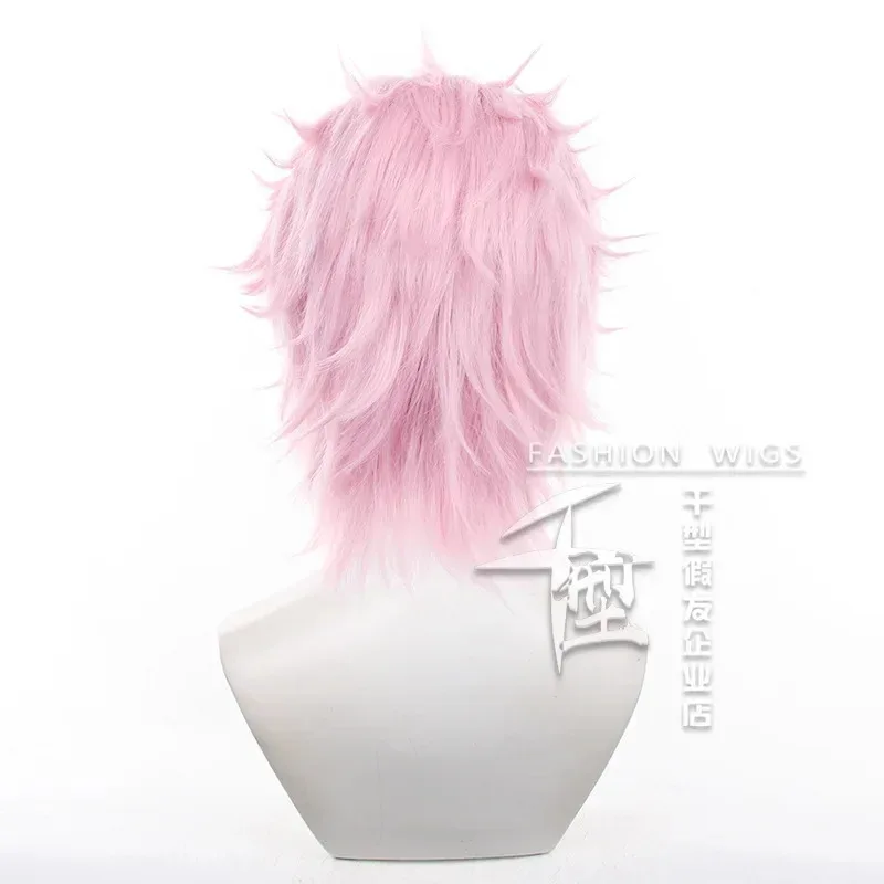 Mitsuki Kiryu Cosplay Wig Anime WIND BREAKER Wig Pink Short  Furin High School Fiber Hair+Wig Cap