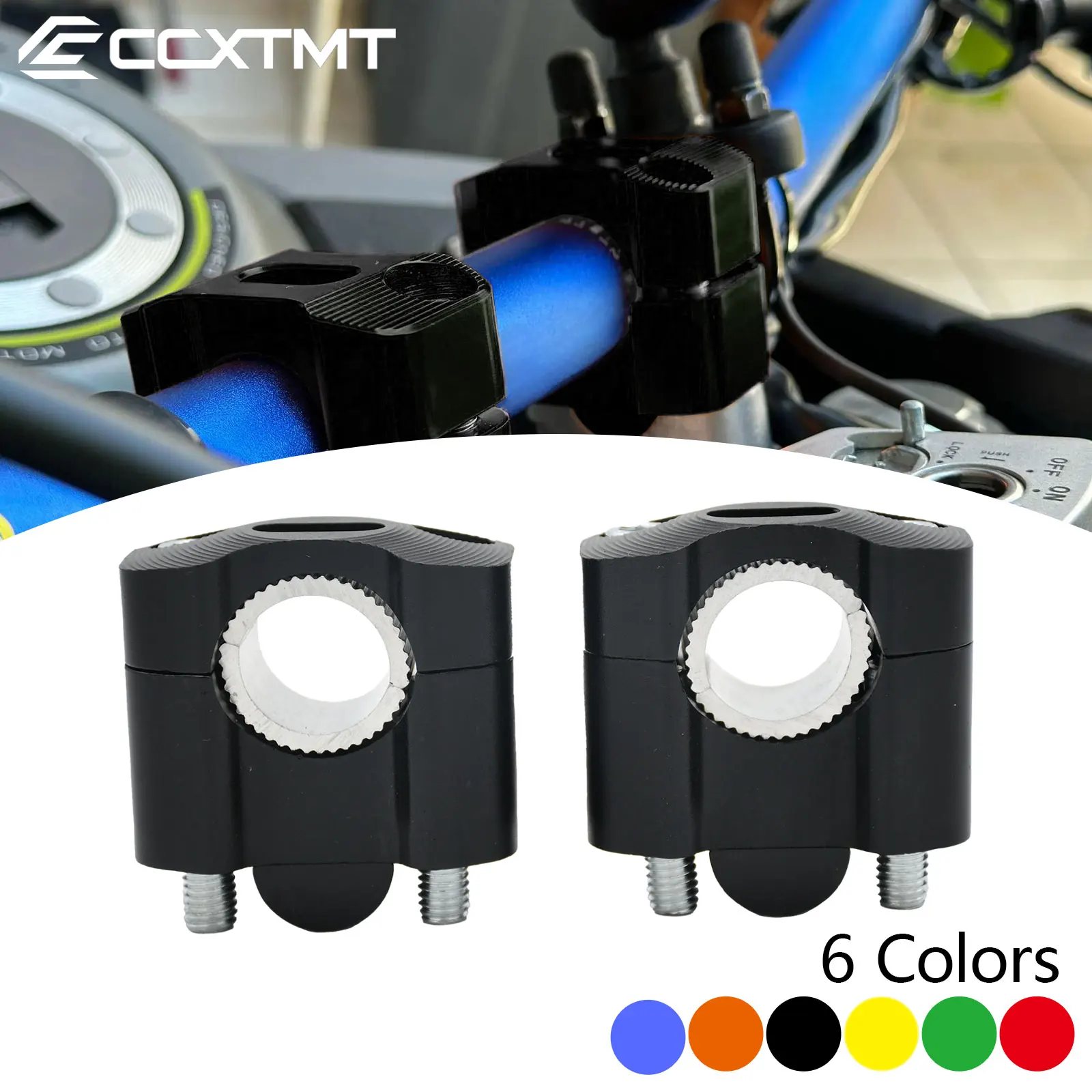 Abrazadera de manillar CNC, elevador de barra, adaptador de abrazadera de montaje 22 28mm, Universal para motocicleta ATV, KTM, Honda, Kawasaki,