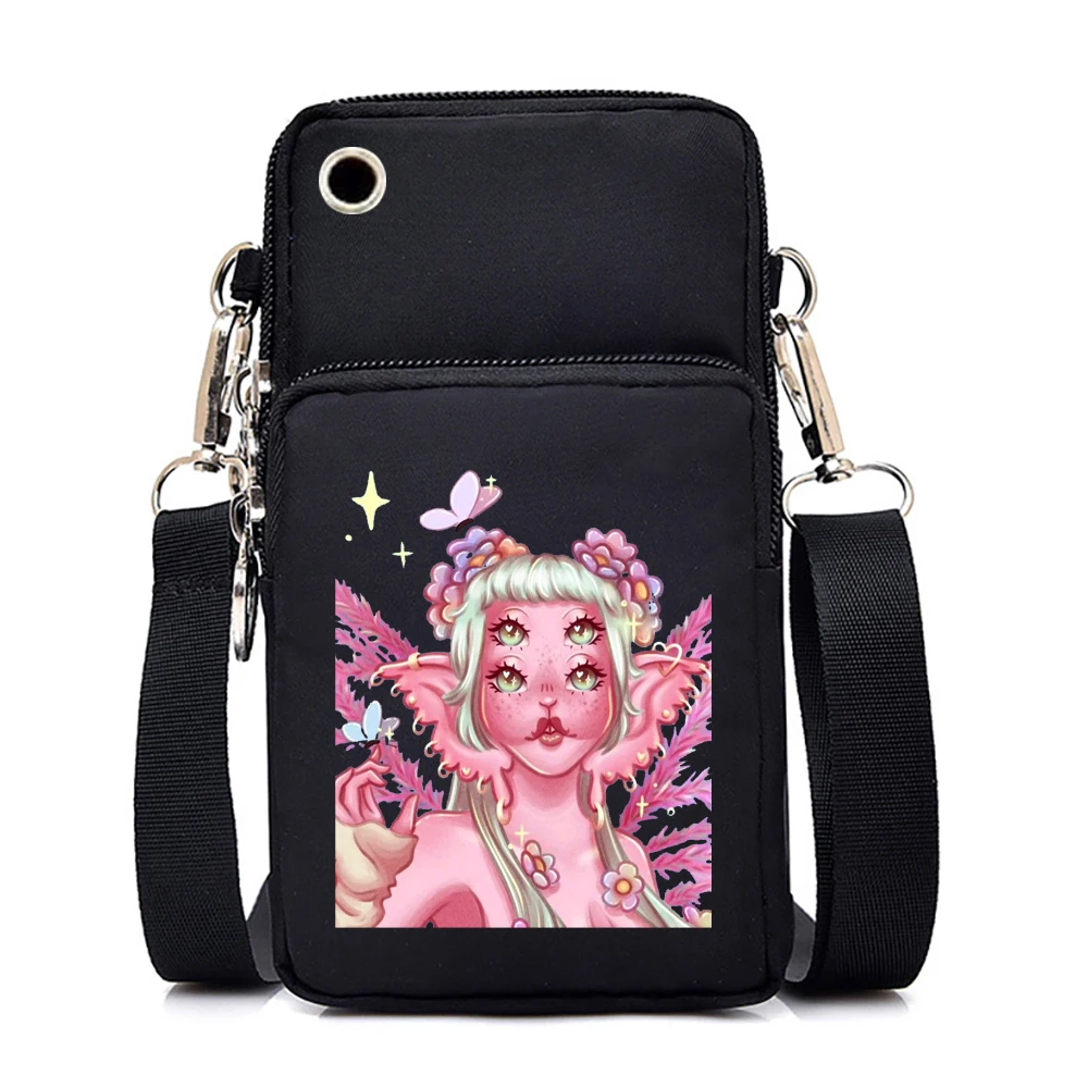 Melanie Martinez Portals Tour Crossbody Bags Women Men Aesthetic Music Album Purse Handbags Melanie Martinez Mini Phone Bag