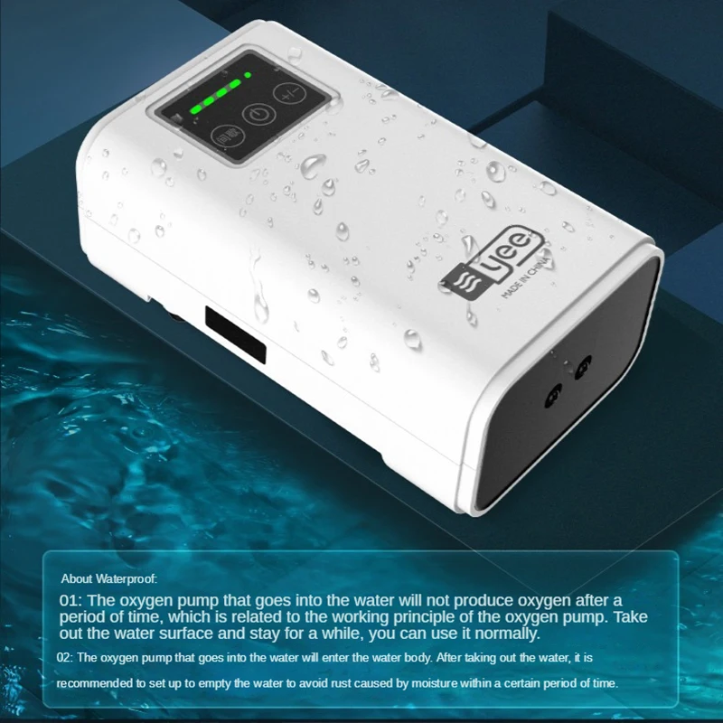 USB Lithium Battery Aquarium Oxygen Pump Portable Fish Tank Air Pump Charging Dual-Purpose Compressor for Aquarium Accessories