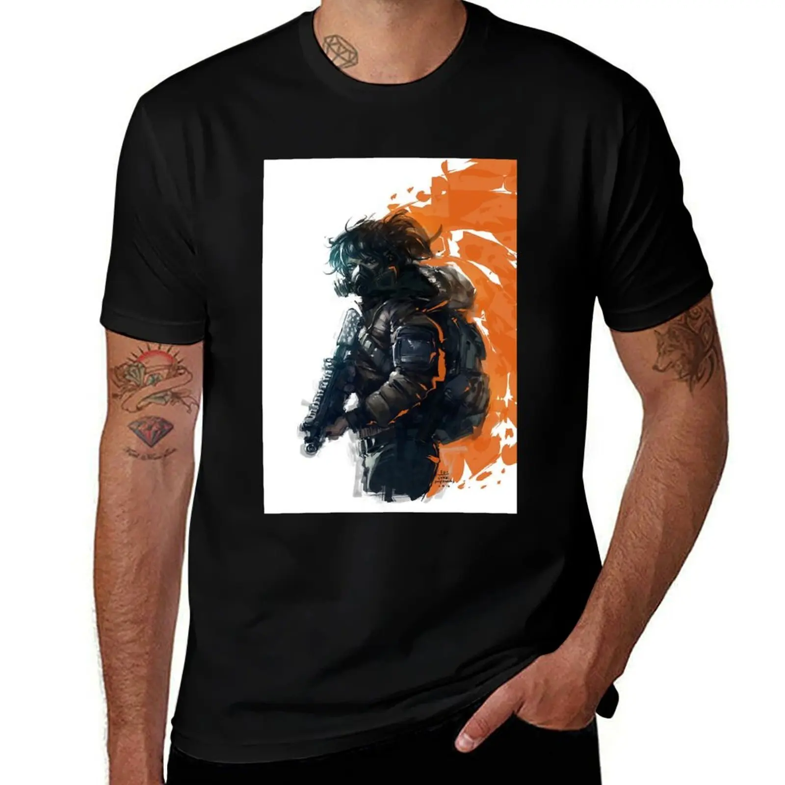 The Division Agent Gamer Classic T-Shirt Big Size Loose Fit Tee Shirt