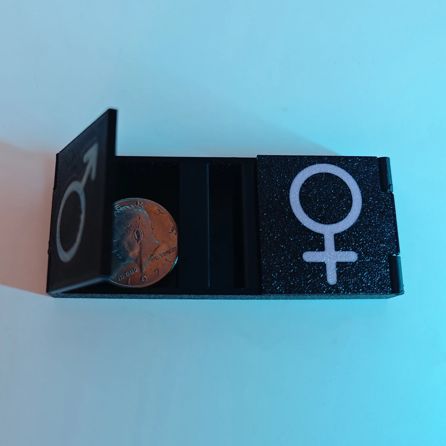 Slide & Vanish Box Magic Tricks Coin Vanishing Appearing Magia Classic Close-up Transportation Illusion Gimmicks Mentalism Props