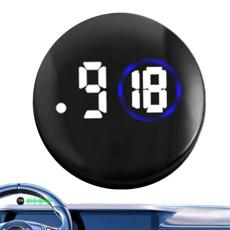 Car Dashboard Clock Glowing Stick-On Clocks Small Analog Clock Watch Car Interior Accessories For Automobiles Car