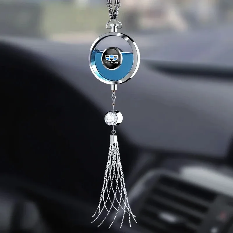 Car Interior Accessories Perfume Pendant Air Freshener Scent Bottle For Geely Logo Manjaro Atlas Pro Emgrand Geometry C Coolray