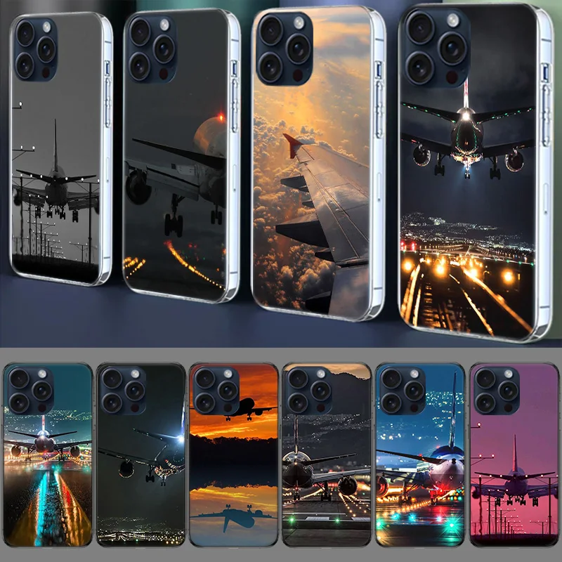 Airport Shuttle Transportation Clear Case For Apple iPhone 12 13 Mini TPU 11 14+ 15 16 Pro Max Capa Plus XR X XS Max Phone Cover