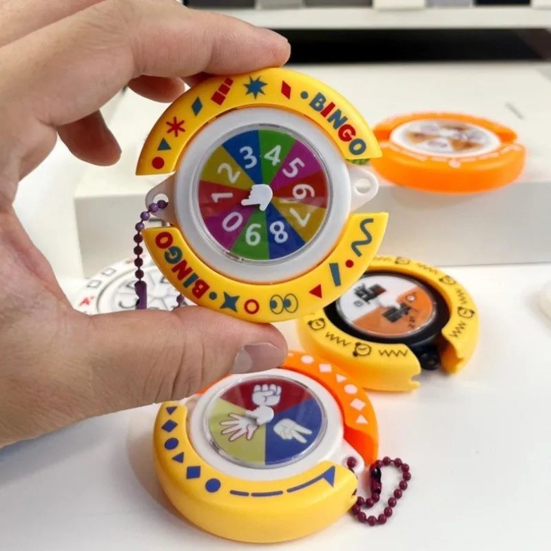 OUI ou NON, Porte-clés créatif en forme de disque tournant, jouet de décompression, solution pour les choix difficiles, pendentif de sac, porte-clés