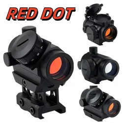 Tactical Green Red Dot Sight Optics Reflex Riflescope Hunting Scopes Fit 11/20mm Rails Rifle for Hunting Compact Collimator