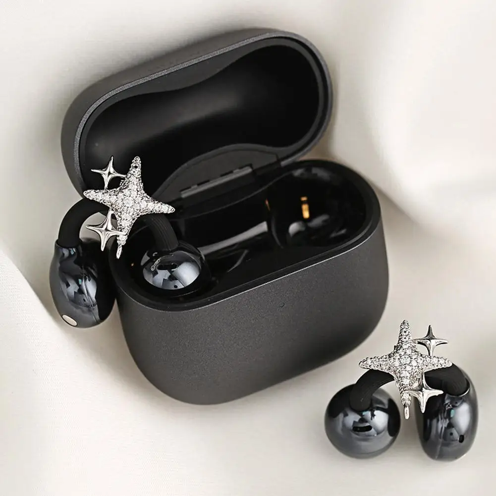 Für Freeclip1/2 Kopfhörer Diamant-Verschluss Bluetooth-Kopfhörer-Clip Modisches Nischen-Accessoire Kopfhörer-Ohrclip Verstärkter Verschluss
