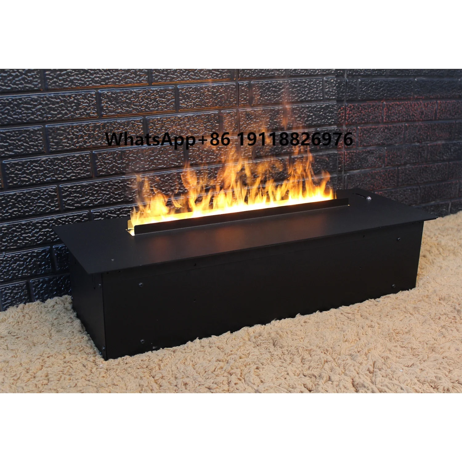 Cassette 600 Versión de panel plano Chimenea eléctrica de vapor de agua Chimenea de vapor Wasserdampf Kamin
