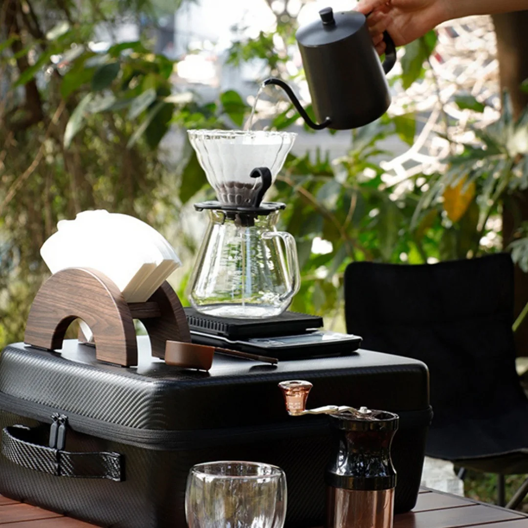 

Набор для ручного заваривания кофе, подарочная коробка, комбинированный набор для кофе, сумка для хранения, портативная портативная сумка для путешествий на открытом воздухе