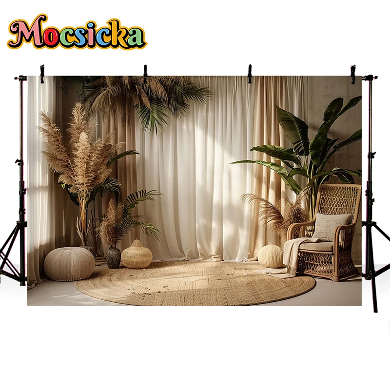 Mocsicka Photography Background Vintage Room Garden Flower Greenery Decor Wedding Adult Kids Art Portrait Backdrop Photo Studio