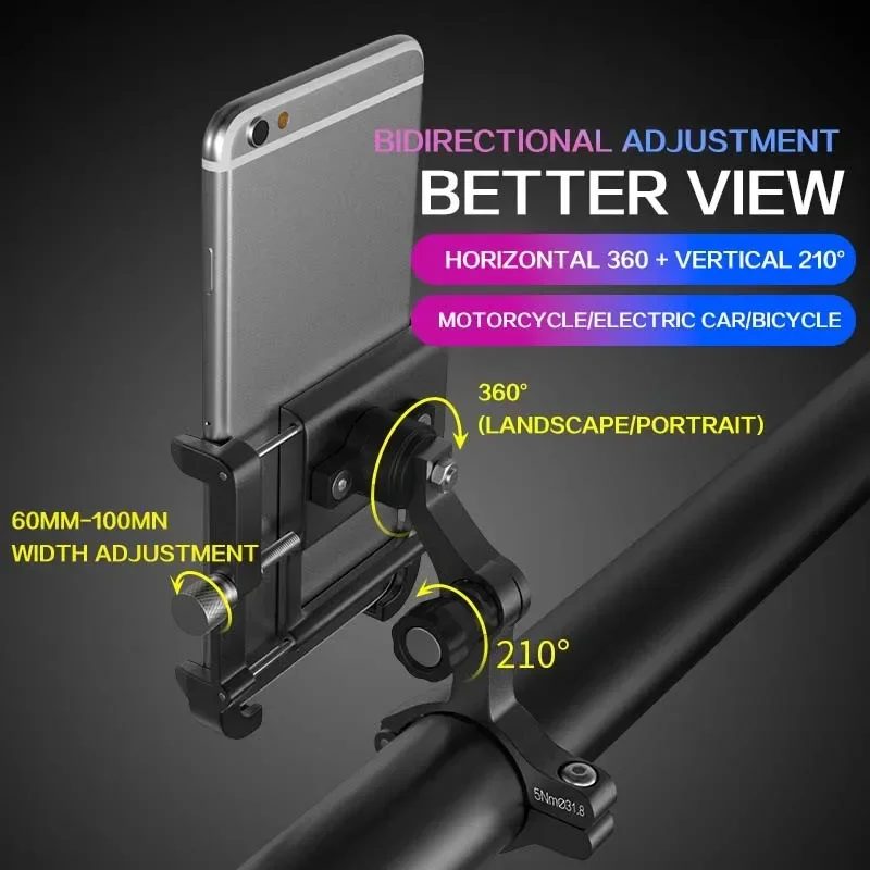 GUB PLUS 11 Bicycle Phone Holder For 3.5-6.8 inch Phone MTB Road Bike Motorcycle Electric Bicycle Mount Support Handlebar Clips