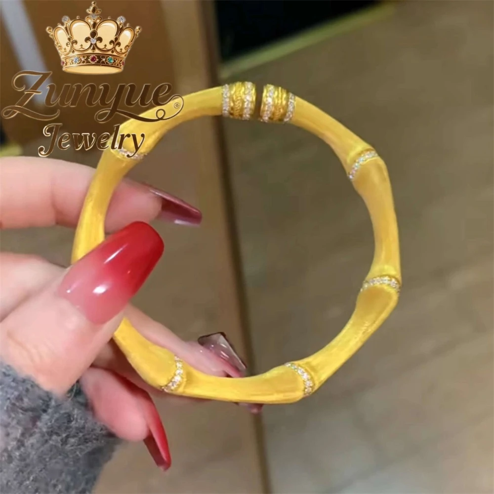 

Sand Gold Bamboo Bracelet Adjustable Luxury Quality Jewelry Fashion Jewelry Exquisite Charm Elegant Popular Young Best Selling