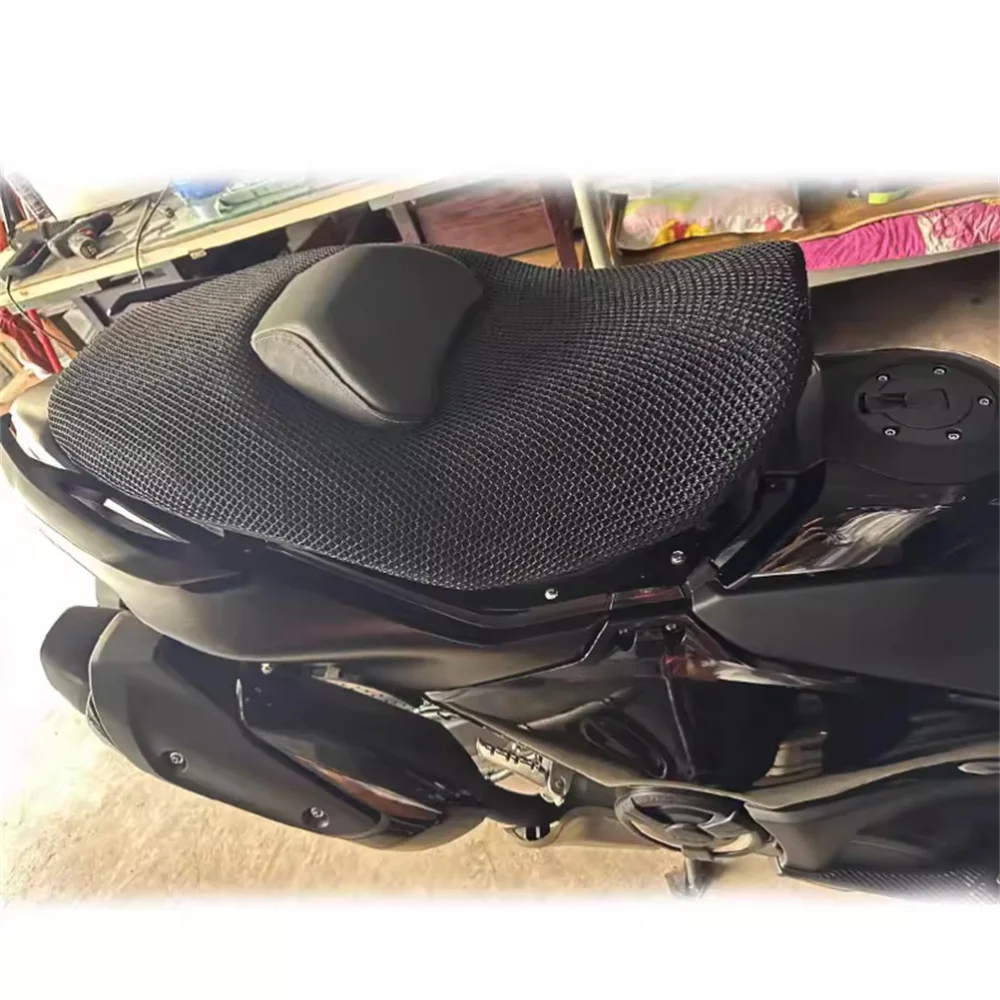 For YAMAHA TMAX560 Sunscreen Seat Cover Modification Thermal Insulation Seat Cushion Cover 3D Breathable Mesh Seat Cushion
