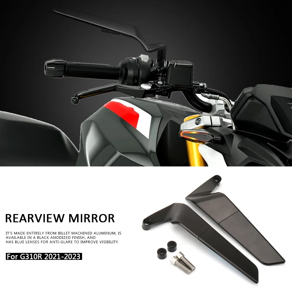 

Новые зеркала заднего вида для мотоциклов BMW G310R G 310 R g310r 2021-2026, аксессуары для мотоциклов, зеркала заднего вида 360° ° Вращающийся