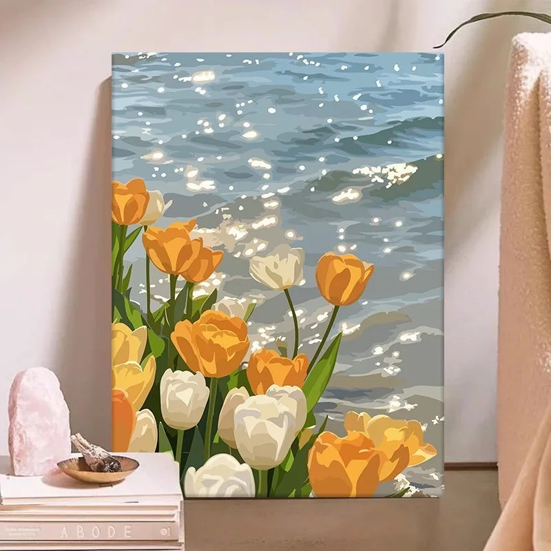 

A-0206 Abstract Flower Tree Oil Painting - Modern Colorful Home Decor