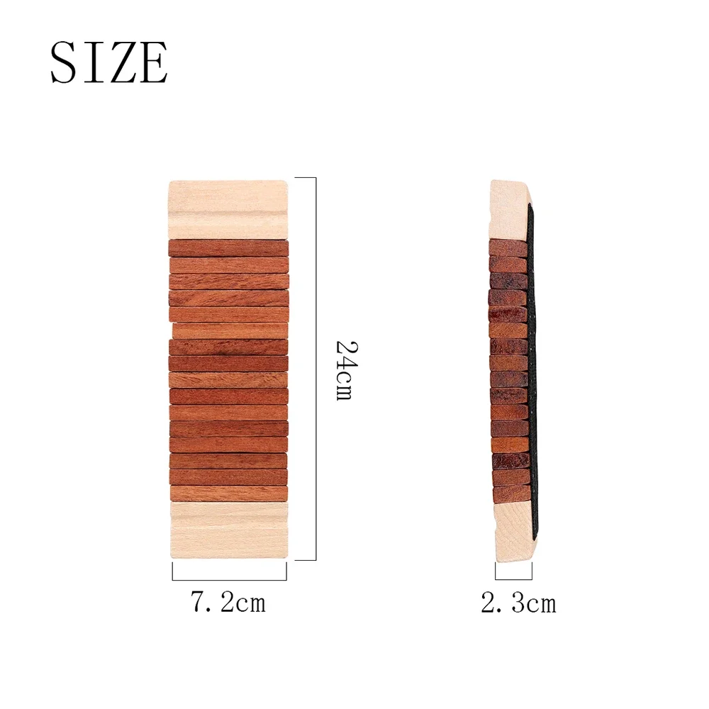 Orff Musik instrumente Holz Kastagnetten Klöppel Shaker Percussion Zahn Holz Echolot Kinder Lernspiel zeug Anfänger Allegro – Detail 8