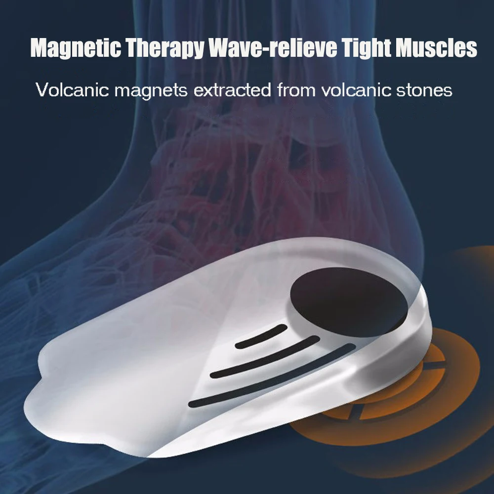 Magnetische orthopädische Silikon-Einlegesohlen für Schuhe, Männer und Frauen, Plantarfasziitis-Entlastung, O/X-Beine, Knie, Varus-Korrektur, Füße, Fersenpolster – Detail 12