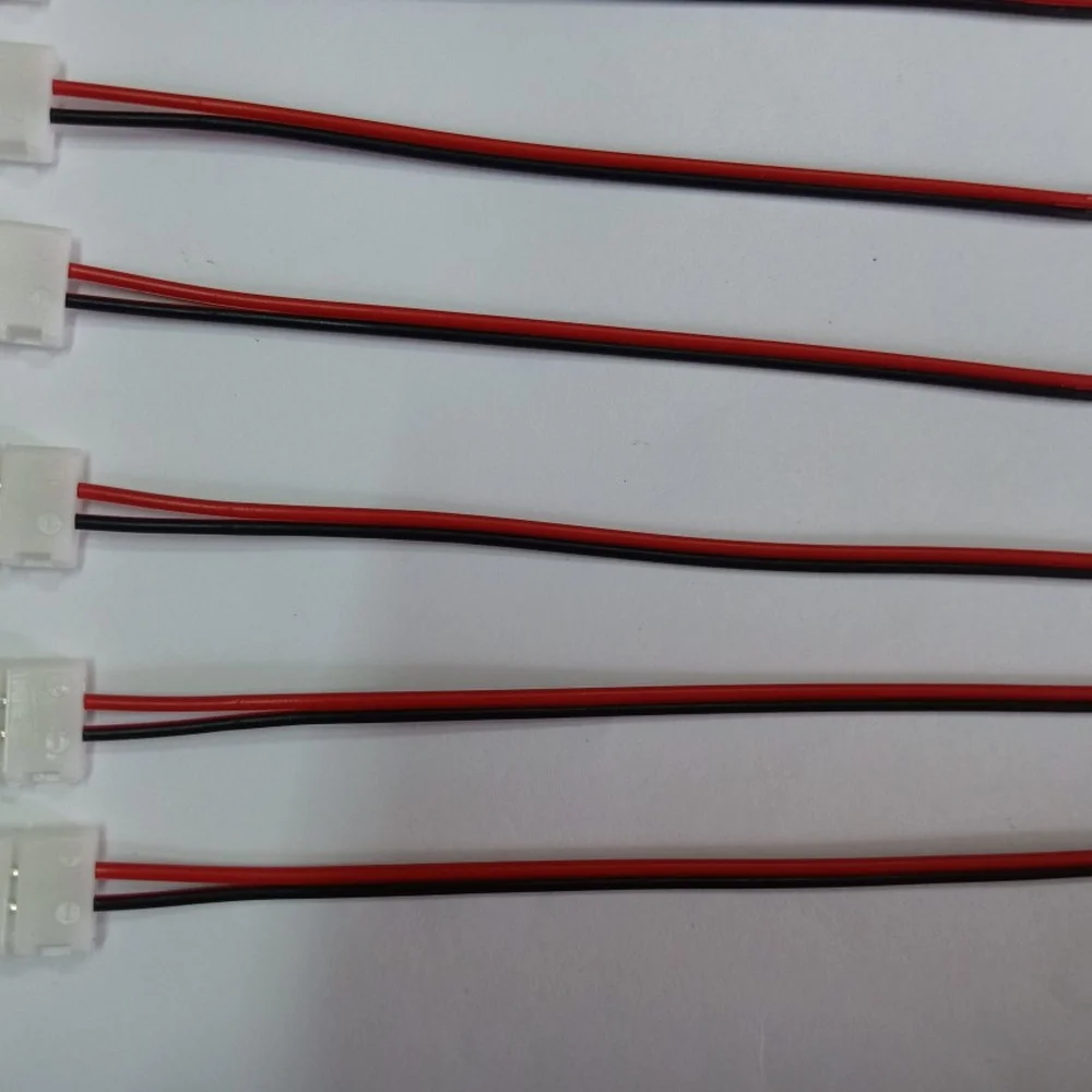 Connector For 8mm 3528 LED Strip Light Solderless Quick Snap Adapter Single Color Lighting Ribbon Wire Terminal Block