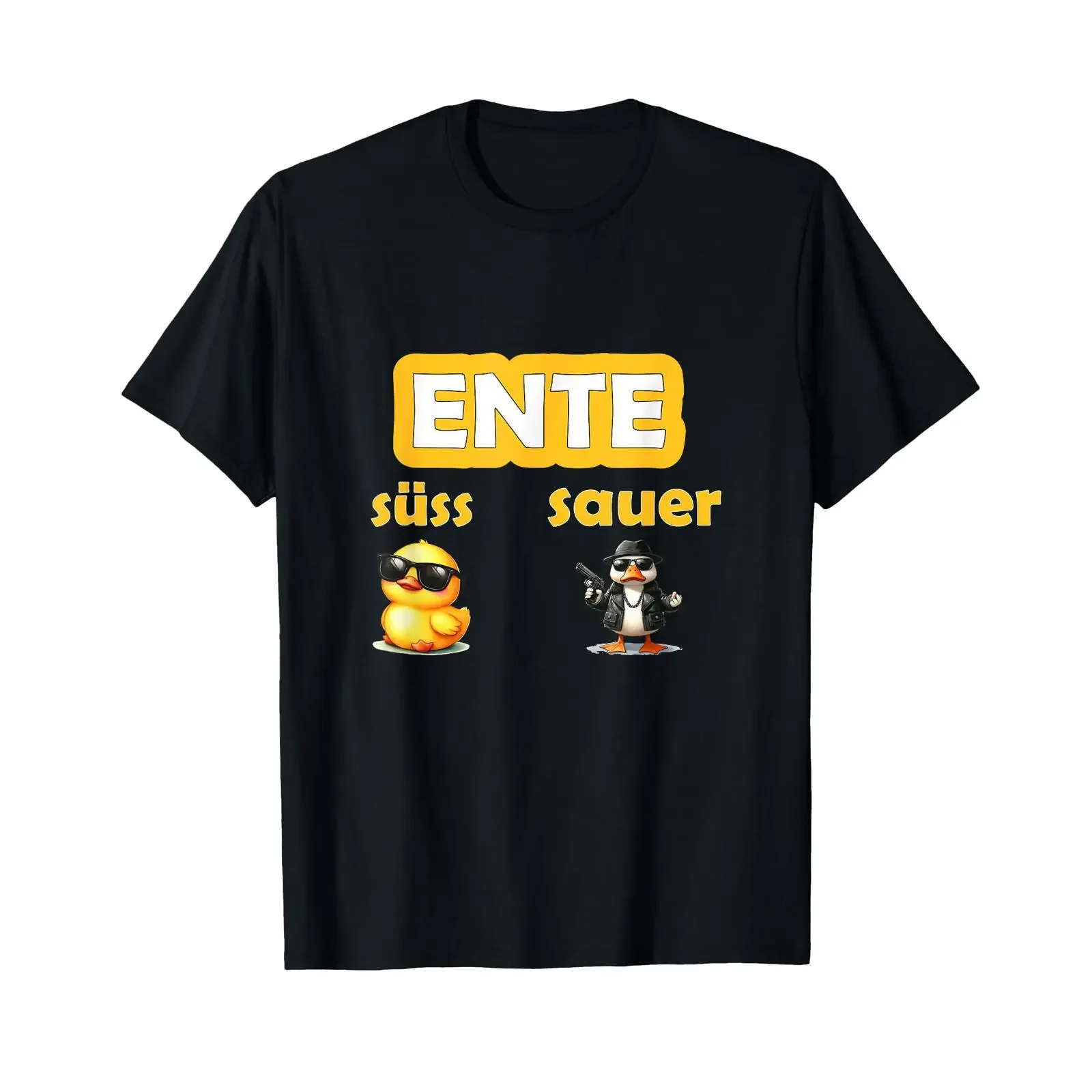 Duck Ducks Duckling Funny Word Game Chef Farmer T Shirt vintage Washed Comfortable Casual Stretched Unisex Soft Slightly