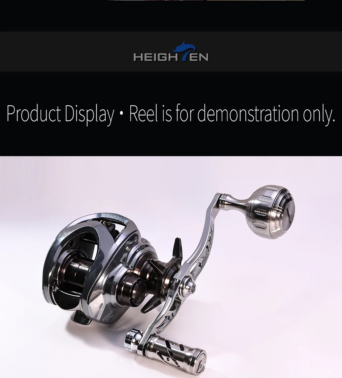 HEIGHTEN Verstellbarer Baitcasting-Rollen-Griff mit Knopf, Multifunktionales DIY-Modifikations-Zubehör für Köder-Angelzubehör – Detail 13
