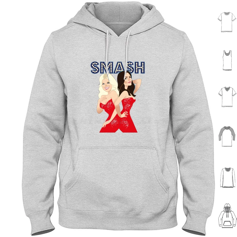 Karen & Ivy Hoodie Cotton Long Sleeve Smash Megan Hilty Katharine Mcphee Ivy Lyn N Karen Cartwright Tv Serie Show Musical