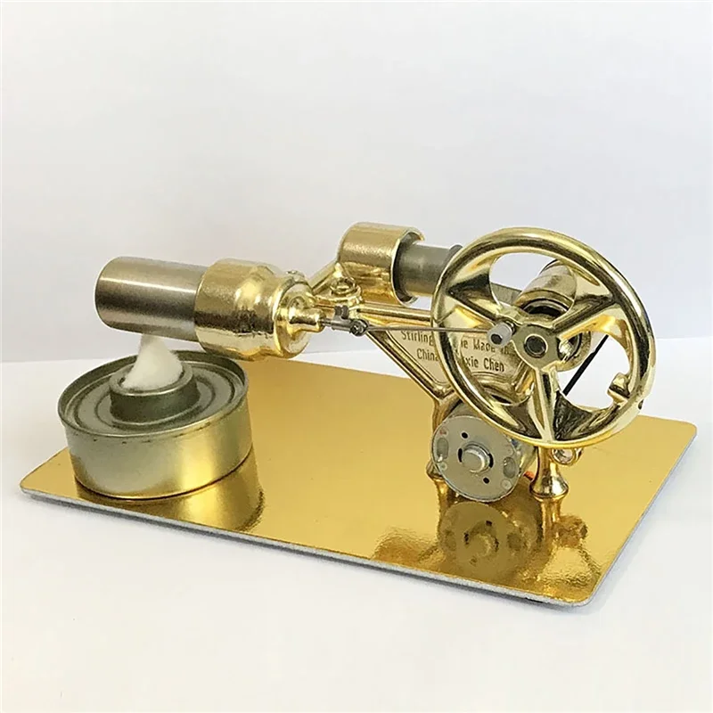 Mini External Combustion Stirling Engine Experimental Model Motor Generator Engine Physics Collection Toy Gift