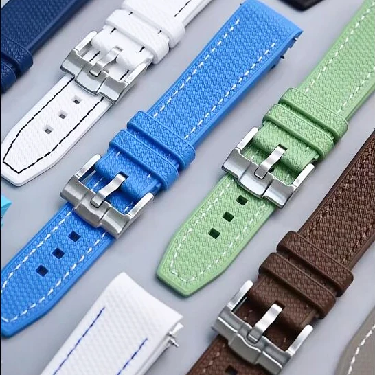 Liquid Silicone Watch Strap 20mm For Omega X Swatch MoonSwatch Quick Release Men Women Curved End Replace Watch Band Bracelet