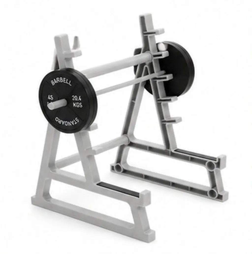 1Set Plastic Barbell Pen Holder Organizer Pen Storage Rack Christmas Desk Accessories Pencil Multifunction Student