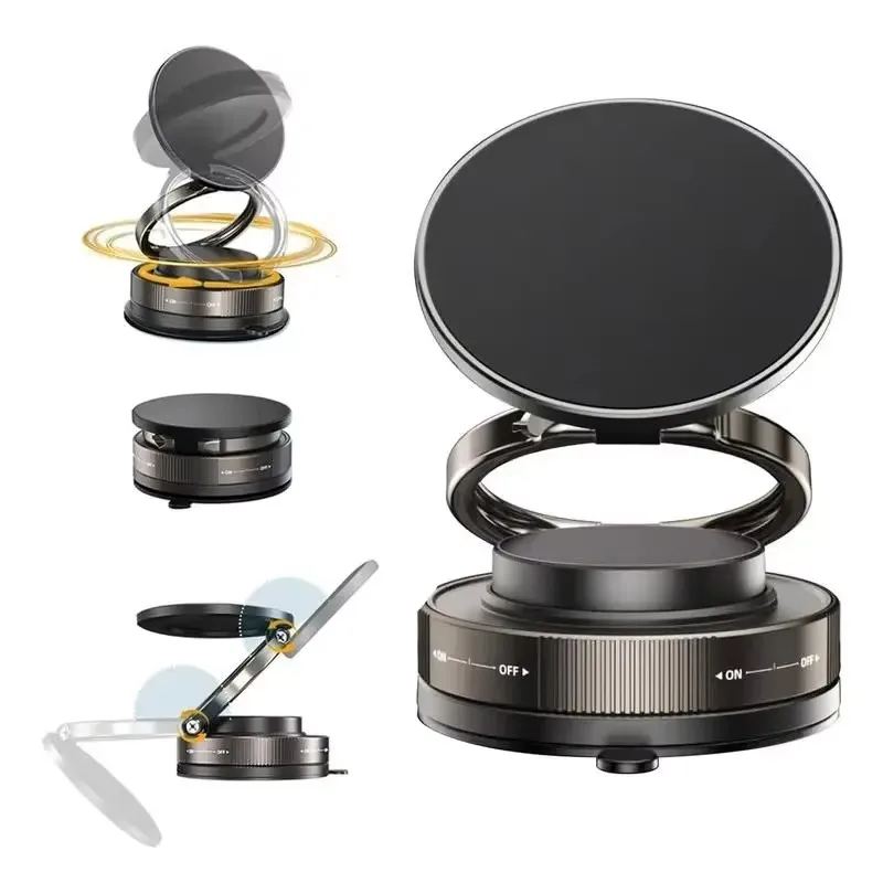 

Magnetic Car Phone Holder Suction Cup Dashboard Holder Vacuum Suction Stand For Magsafe 360° Adjustable Car Mount Pocket Size
