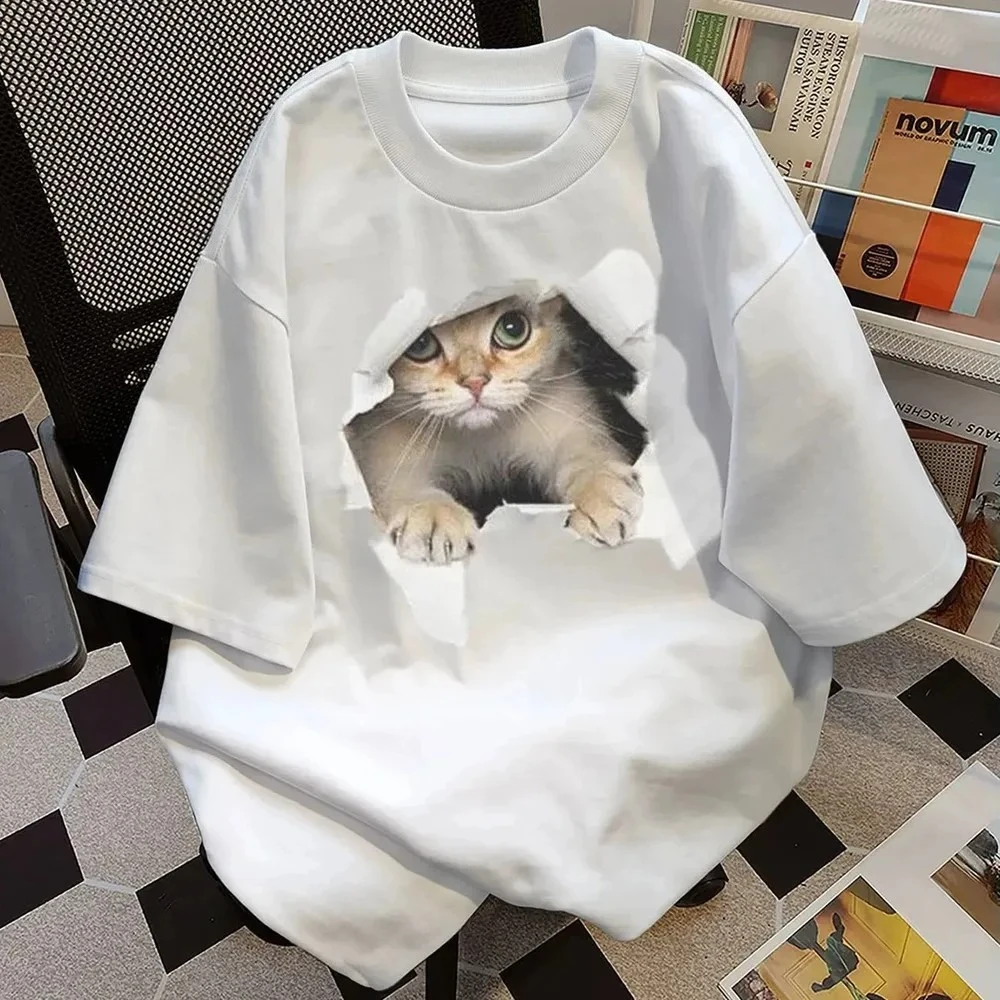 

Женская футболка с короткими рукавами и принтом размера PLUS, свободная и повседневная, мягкая, удобная и дышащая, для занятий спортом на открытом воздухе