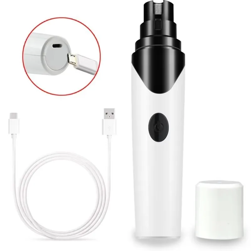 Low Noise Wireless Electric Paw Trimmer Pet Dog Cat Nail Grinder Claw