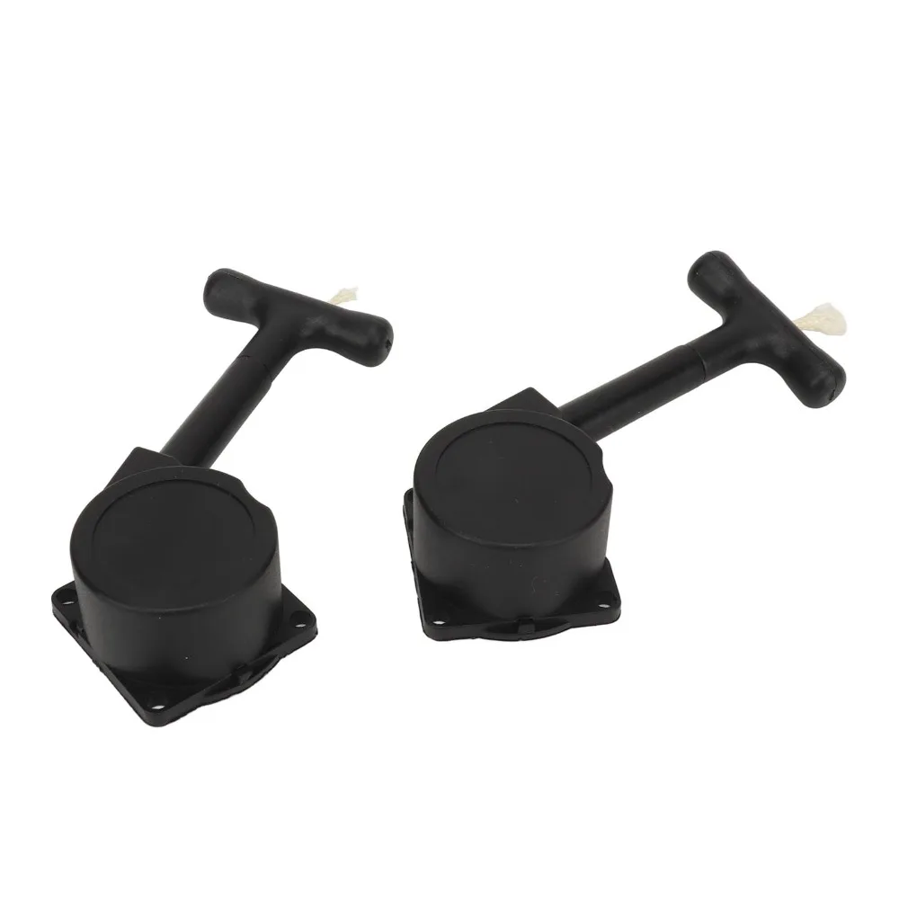 2 Pcs Durable Plastic RC Car Pull Starter 1/10 Scale Black Engine Starter RC Car Pull Start Accessory For Hobbyists