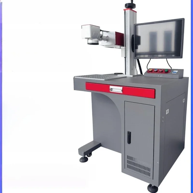 Optical fiber UV marking machine Metal nameplate Plastic coding and lettering machine